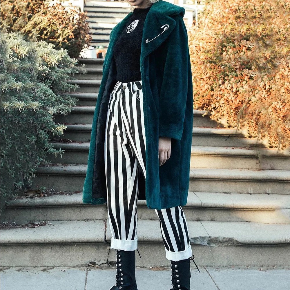Disturbia Green Fur Coat